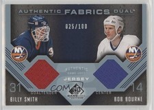 2007 SP Game Used Edition Authentic Fabrics Dual Billy Smith Bob Bourne HOF 1pc9
