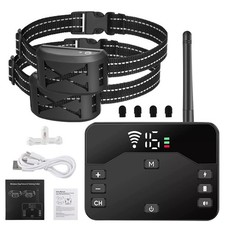 1/2 Pet Dog Wireless Electric Fence Containment System Training Collar Shock