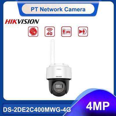 Hikvision DS-2DE2C400MWG-4G 4MP Fixed Smart Hybrid-light 4G PT IP Camera 2.8mm