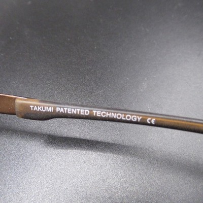 TAKUMI Eyeglass Frames TK941 Magnetic Clip-On 55-18-140 Brown