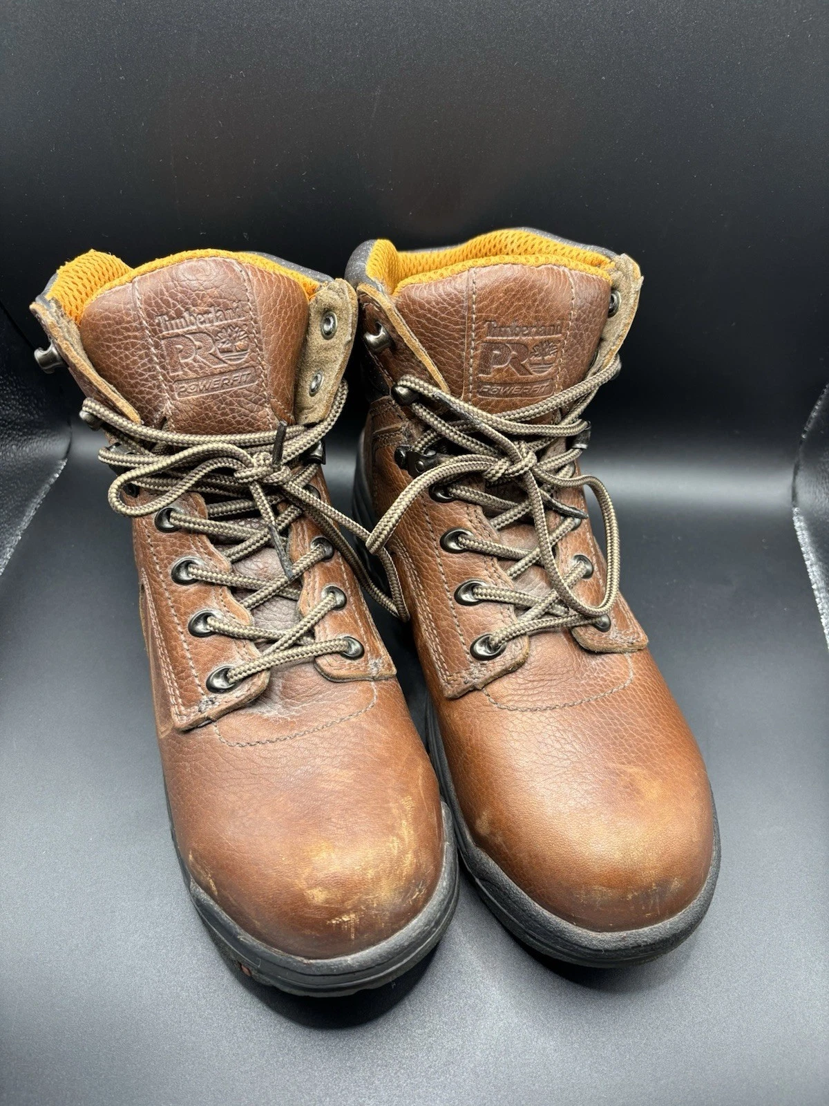 Stivali da lavoro Timberland PRO PowerFit donna misura 7 5M pelle marrone punta di sicurezza