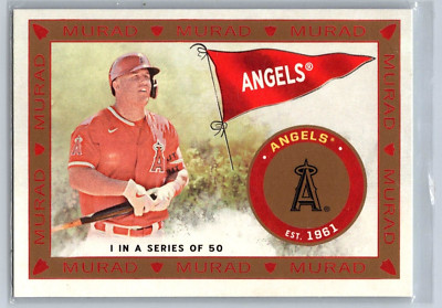2021 Topps Allen Ginter T51 Murad Reimagined MR-1 Mike Trout LA Angels
