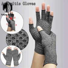 Copper Arthritis Gloves Compression Joint Rheumatoid Osteoarthritis Relief A2TM