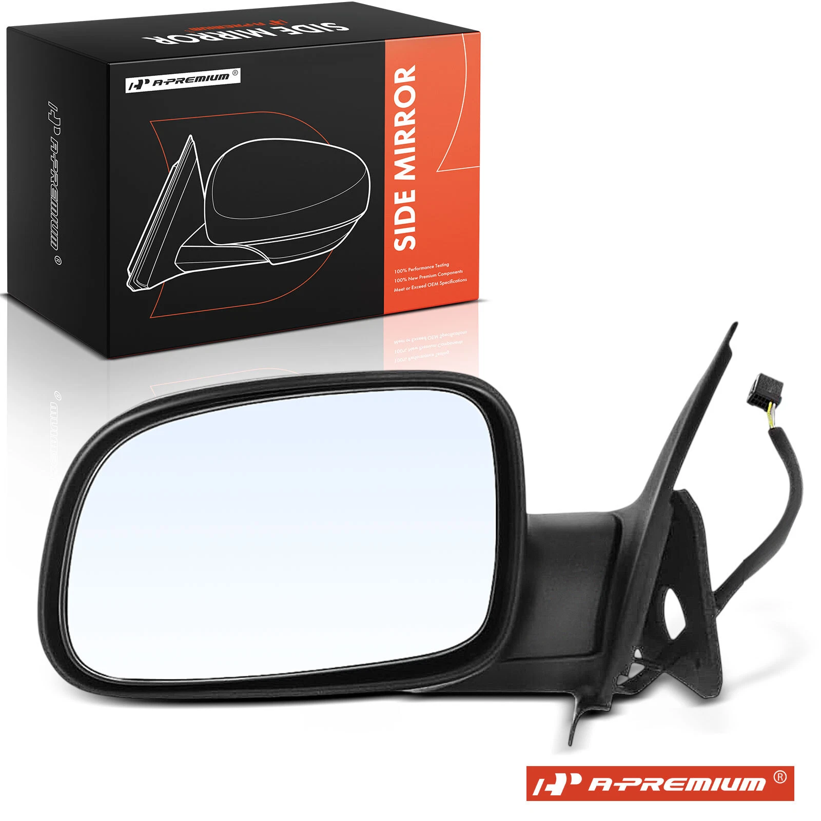 A-Premium Driver Power Mirror w/Manual Folding for Jeep Grand Cherokee 1999-2004