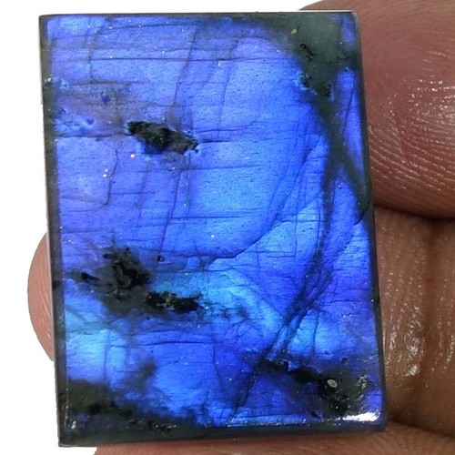 1 Pcs Natural Flashy Labradorite Rainbow Fire 20mmX27mm Cabochon Loose Gemstones - Picture 2 of 4