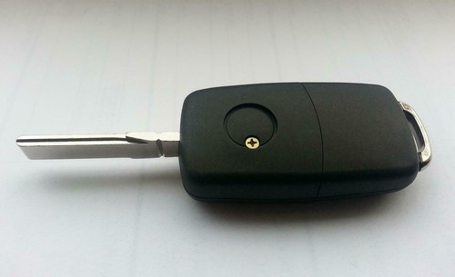 for VW 3 Button Remote Key Case with BLADE Golf Bora Jetta Passat Polo +logo A61 - Picture 3 of 6