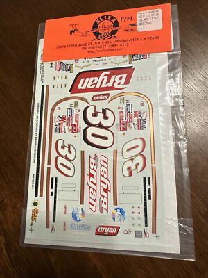 Slixx Decals 1415 1/25 Scale #30 Bryan Grand Prix NASCAR | eBay