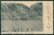 Wedge tent Valle Roia San Dalmazzo Lake Valle Masca postcard MT6838