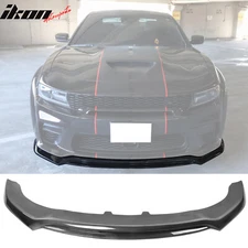 Fits 20-23 Dodge Charger SRT Widebody V3 Carbon Fiber Print Front Bumper Lip PP