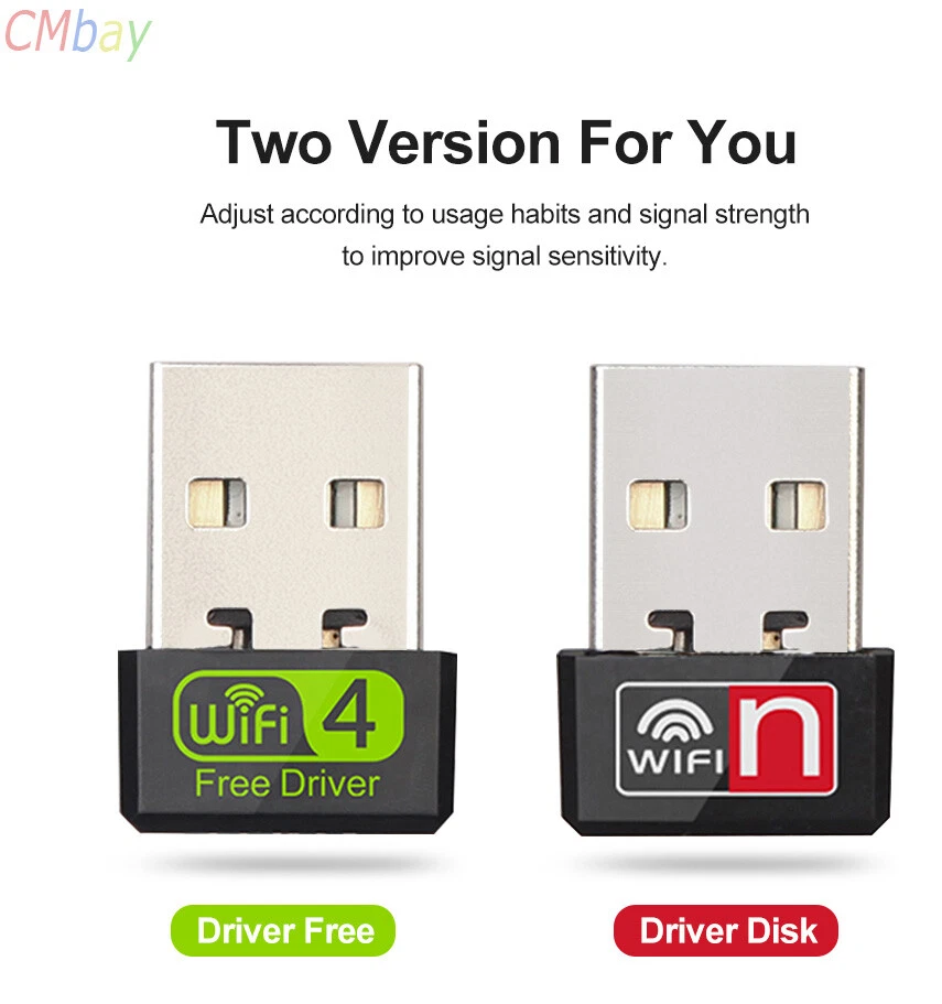 Mini USB WiFi Adapter 150Mbps For PC WiFi Dongle 2.4G For Windows