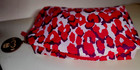 Estee Lauder Pink Purple Leopard Print Makeup Bag-Zipper w/Leather Monkey Pull — photo 2