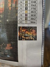 Stamped Cross Stitch Kit by Mrnsint S004 of Lighted Walkway in Paris France.