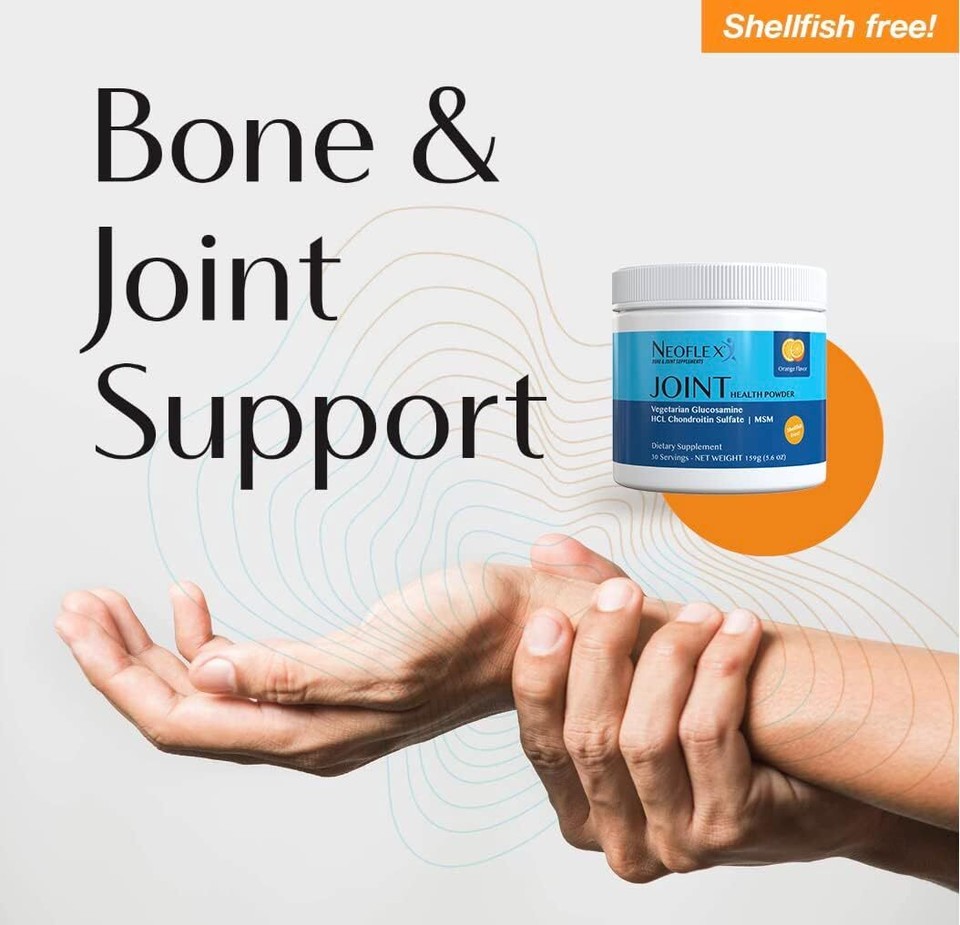 Bone & Joint Health Powder Supplement, MSM, Glucosamine, & Chondroitin