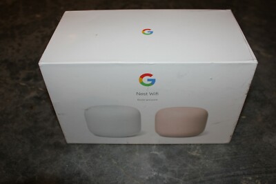 GOOGLE Nest Wifi Router and Point Snow and Sand SEALED GA01425-US