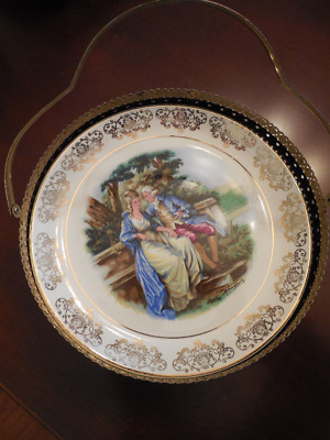 Vintage Royal Tudor Ware Barker Bros. ZIMCO decorative plates Ladies & Suitors