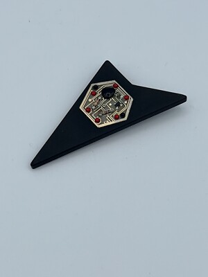 Vintage Rare 1988 SOLIX Star Trek Mega Dot Digital Pin Brooch USA Circuit Board