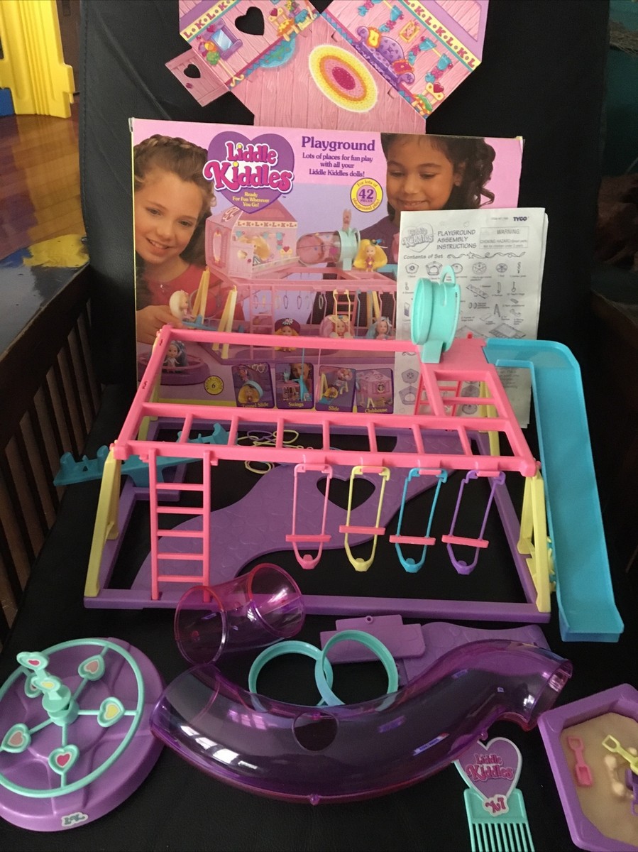 Complete Tyco Liddle Kiddles 1994 Playground Doll Play Set Park | eBay