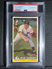 1959 BAZOOKA BOB TURLEY HAND CUT PSA AUTHENTIC NEW YORK YANKEES