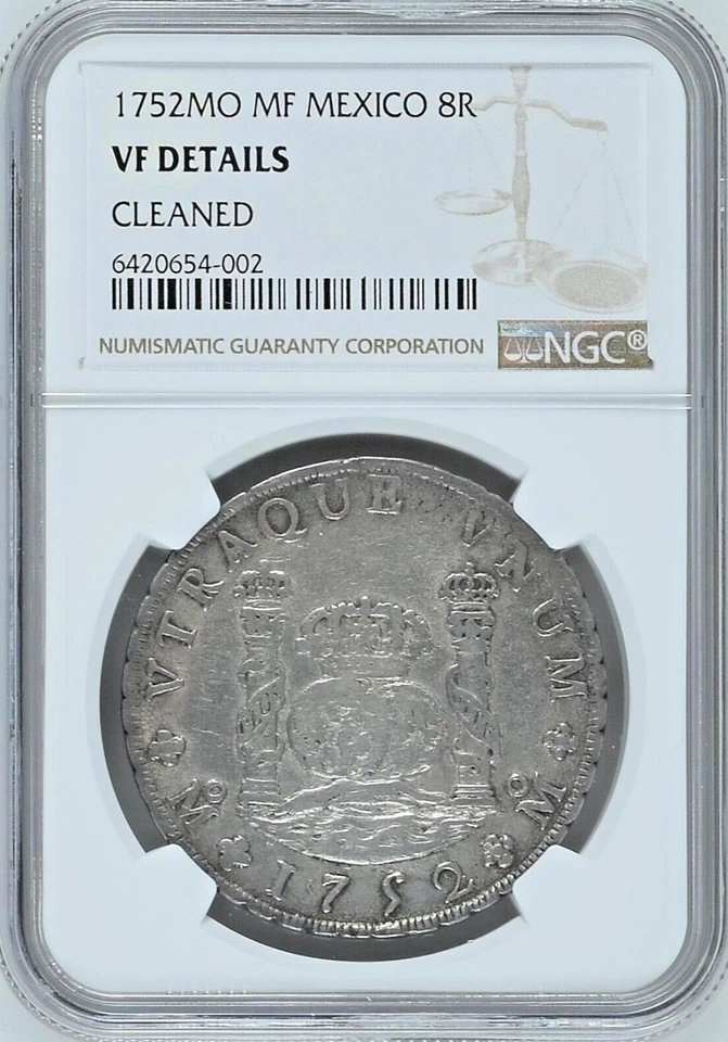 1752 Mo MF Ferdinand VI Mexico Silver 8 Reales NGC KM#104.1 Certified Graded VF - Image 2 of 4