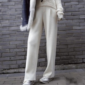 womens winter white wool pants