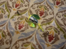 Worden’s Spin n Glo 1  3/8" New  PRE TIED 40lb SEAGUAR FLUORCARBON GAMI 2/0