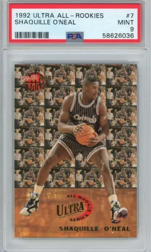 1992 Ultra All-Rookies #7 Shaquille O'Neal PSA 9
