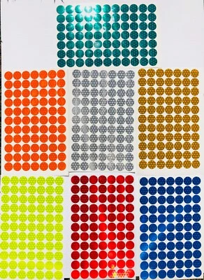 ORALITE BY ORAFOL 77 Oralite Reflective 3/4" V98 Dots (Lime,Red,White,Orange,Blue,Yellow,Green)