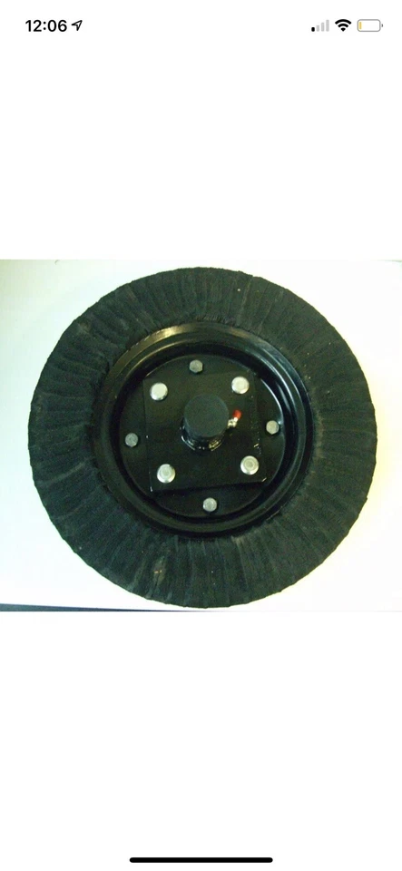 RUEDA TRASERA CORTADORA GIRATORIA COMPLETA CON BUJE Y HORQUILLA Y CEPILLO DE PERNO DE EJE DE 1" CERDO c Foto 2 de 4