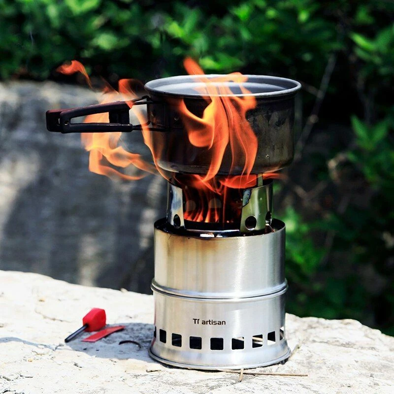 Camping Stove Wood Burning Portable Stainless Steel For Picnic Outdoor |  eBay