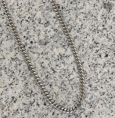 #ad Italian Sterling Silver Cuban Link Chain Necklace Thick 6MM Chain 925 $186.99