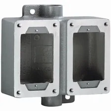 SWB-11 Killark 3/4-Inch Double-Gang Feed-Through Device Box NEW