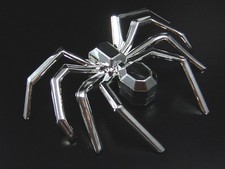 Auto Aufkleber 3D Spinne Spider Chrom Emblem