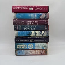 Lot of 8 Dorothy Dunnett -- House of Niccolò Series Hardcover / DJ Books VTG