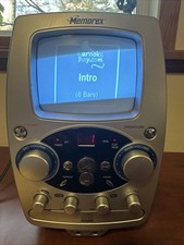 Memorex MKS8506 CD Graphics Portable Karaoke Machine-B W - 1 Mic For Parts -Read