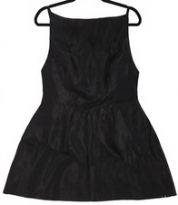Black Sleeveless Mini Dress with Adjustable Straps