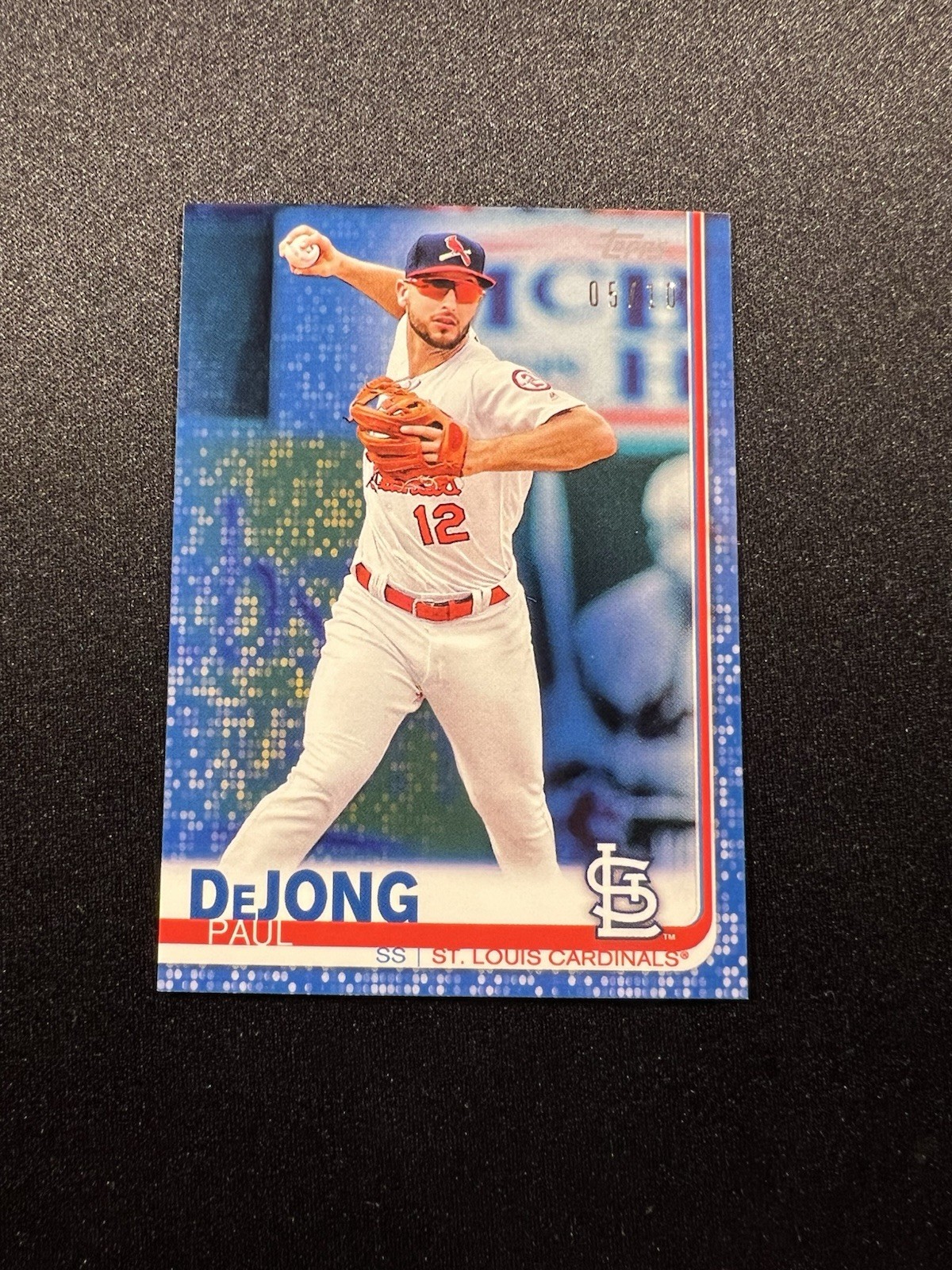 2019 Topps On-Demand #125 Paul DeJong Blue /10 Mini Cardinals