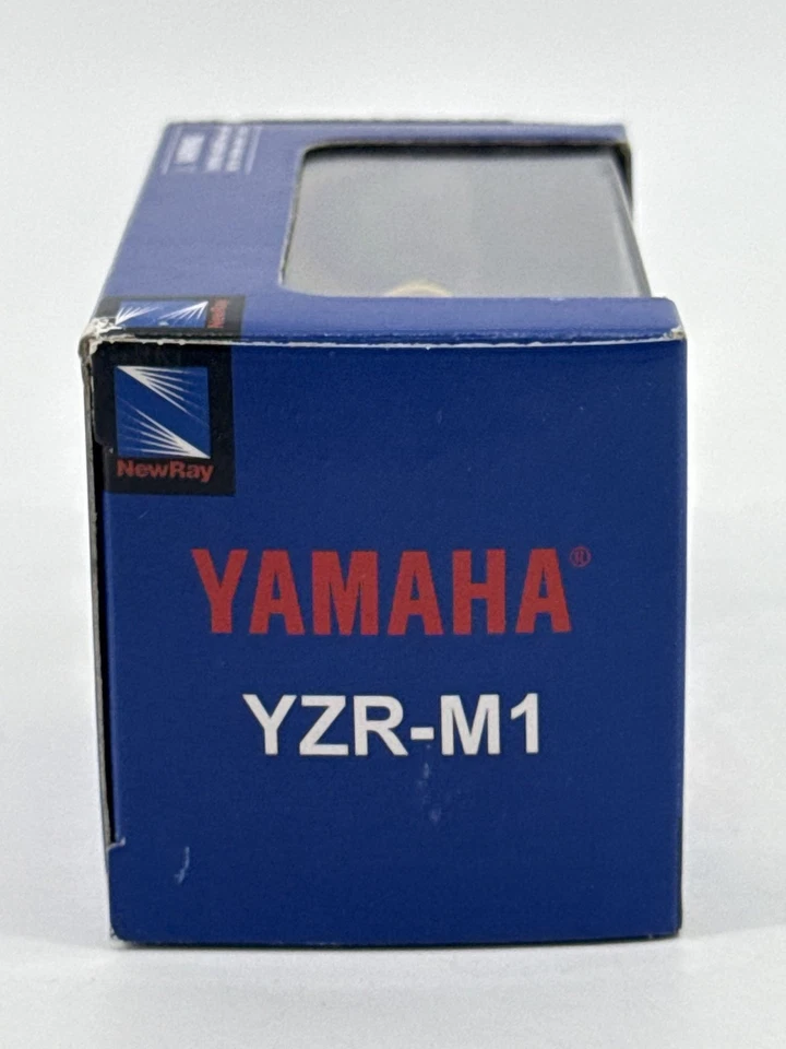 Motocicleta NewRay Yamaha YZR-M1 2006 fundida a presión 1:32 con estuche Foto 3 de 4