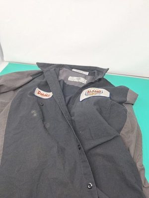 #ad #ad Alamo Pressure Pumping Grey And Black Short Sleeve Work Shirt. $24.99