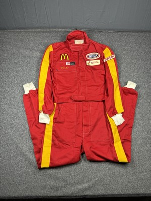 #ad #ad Vintage Simpson Racing Uniform Medium Red Mcdonalds Fire Suit Dean Tait 70s NHRA $249.00