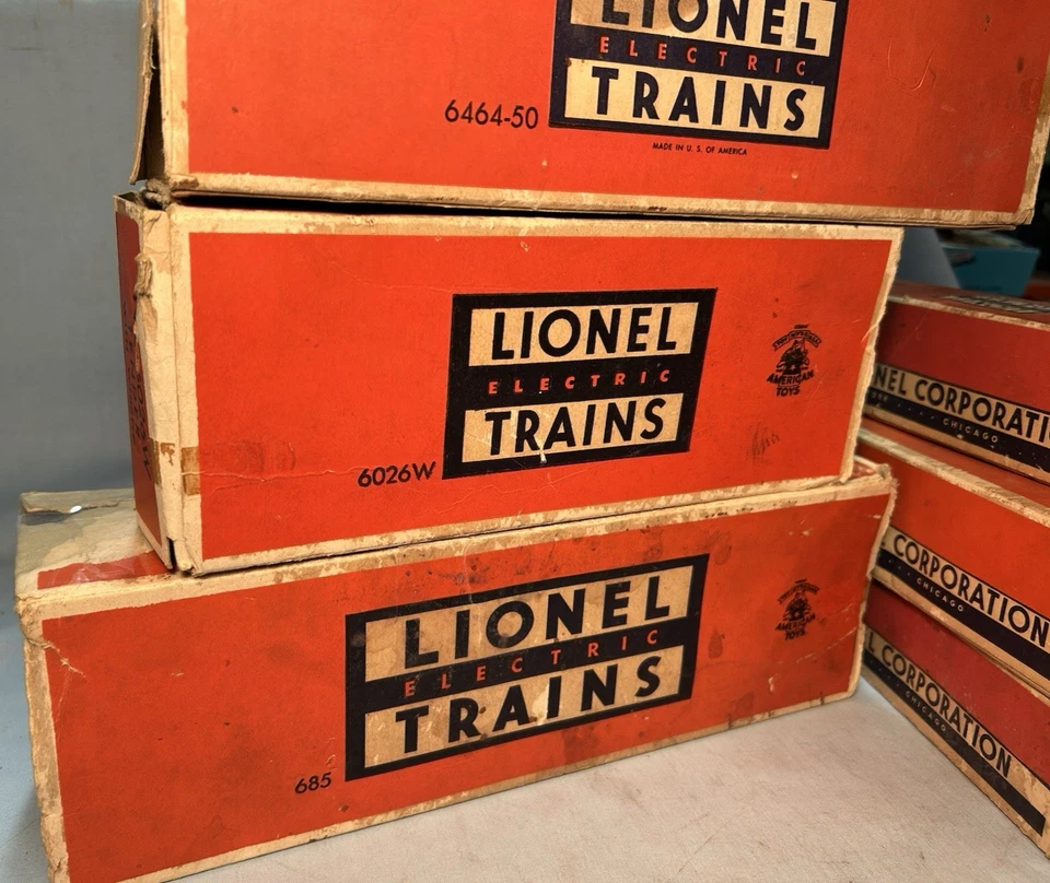 LIONEL POSTWAR SET #2201WS #685 LOCO, TENDER, BOXCAR, GON, TANK, CAB.-1953 EX/OB - Image 4 of 4