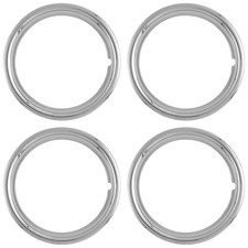 Set Of 4 15 Chrome Wheel Trim Rings Beauty Rims Ring Glamour Band For Steel Rim