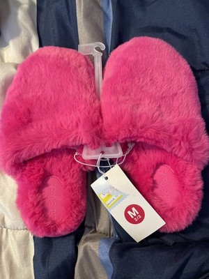 Cat & Jack pink slippers size M 2/3, Cat and Jack, girl's slippers 2/3, size med