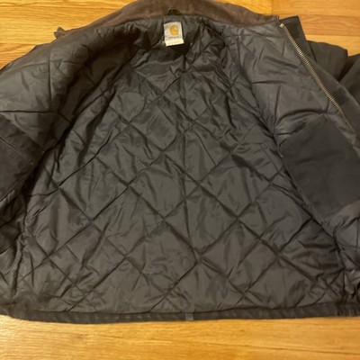 VINTAGE Carhartt Jacket Mens Black Arctic Canvas Jacket JQ185 J02