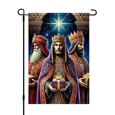 Three Kings Day Garden Flag 12x18 Inch Double Sided Epiphany Outdoor Flag Three 