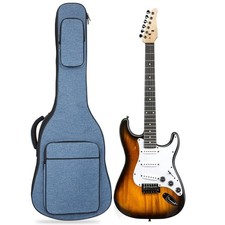 39 Inch Electric Guitar Bag Soft Guitar Case, 11 MM Thick Padded Electric Gui...