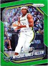 2025 Panini Prizm WNBA #96 Myisha Hines-Allen Green Prizms