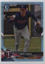 2018 Bowman Draft Chrome Sky Blue Refractor /402 Brent Rooker #BDC-191 0if0