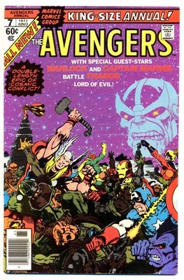 Avengers Annual #7 VG, Giant, Jim Starlin Death of Warlock, Marvel Comics 1977