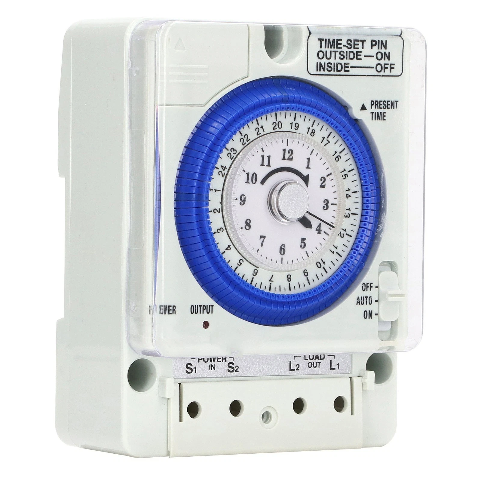 24 Hour Time Control Switch Time Range Mechanical Timer Controller ABS Switch