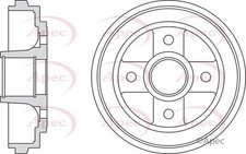 APEC Rear Brake Drum for Suzuki Ignis 4GRIP M15A 1.5 September 2003 to Present